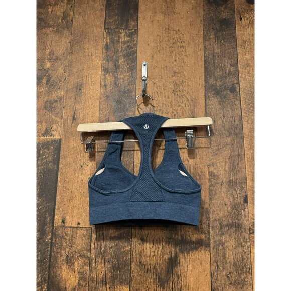 Lululemon Sports Bra Dark Blue Size 4 EUC - Picture 2 of 3